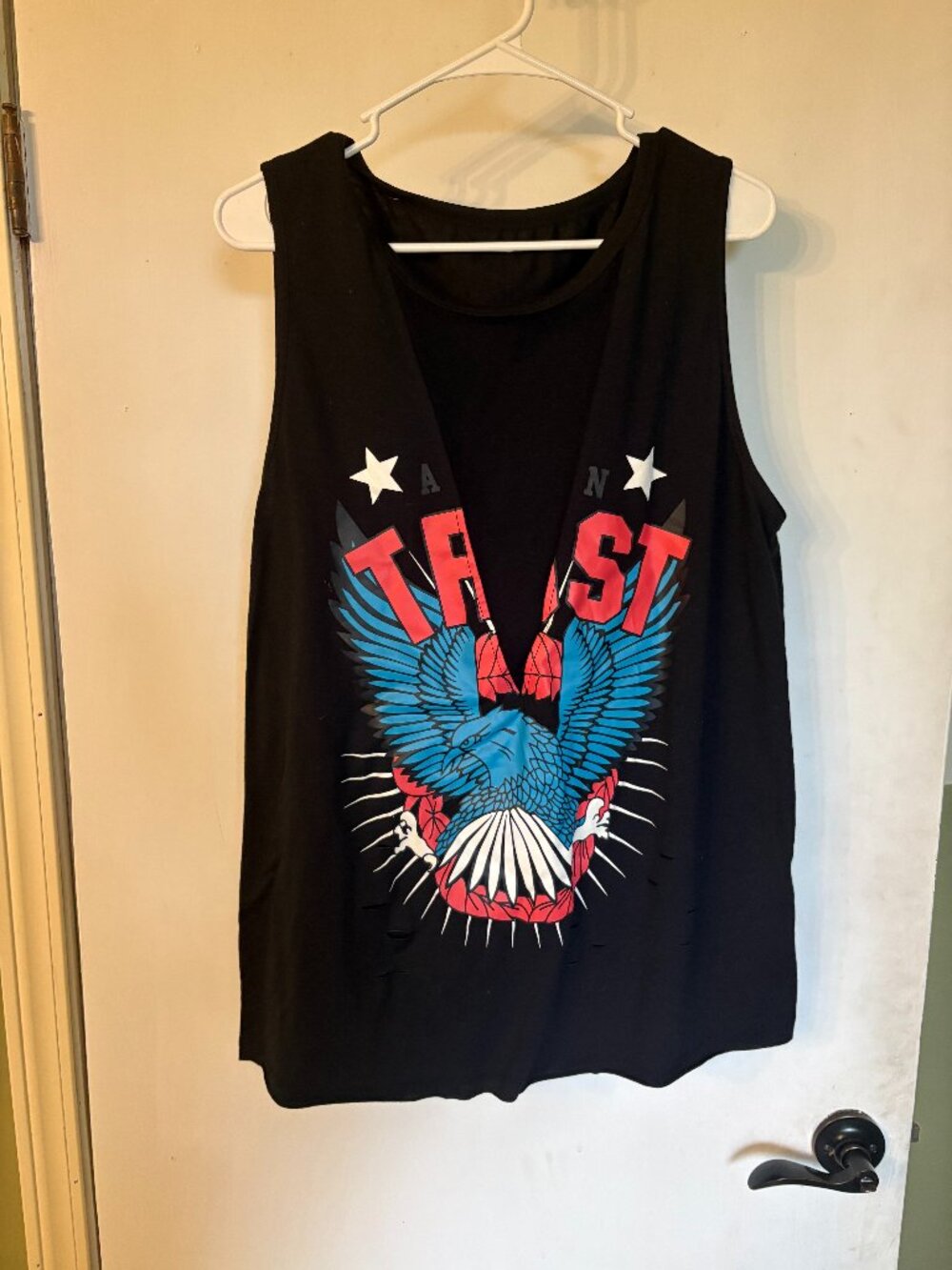 Distressed Graphic Tank Top Eagle American